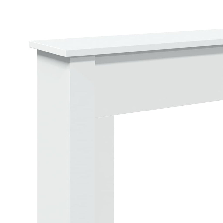 Haardombouw 75x20x87,5 cm bewerkt hout wit