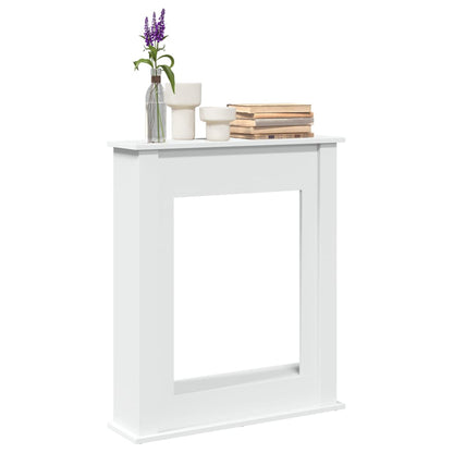 Haardombouw 75x20x87,5 cm bewerkt hout wit