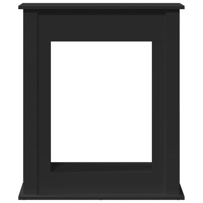 Haardombouw 75x20x87,5 cm bewerkt hout zwart