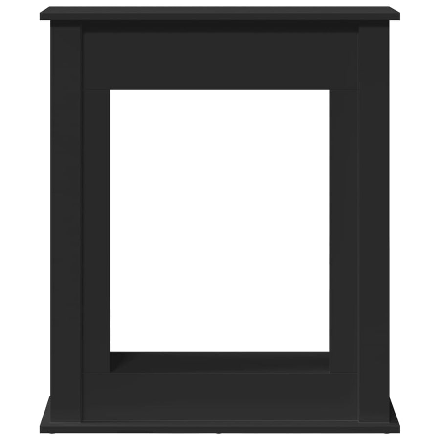 Haardombouw 75x20x87,5 cm bewerkt hout zwart