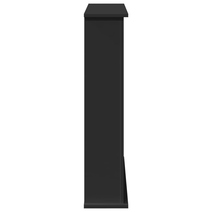 Haardombouw 75x20x87,5 cm bewerkt hout zwart