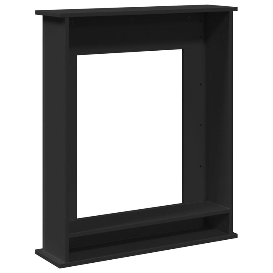 Haardombouw 75x20x87,5 cm bewerkt hout zwart