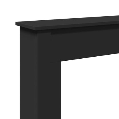 Haardombouw 75x20x87,5 cm bewerkt hout zwart