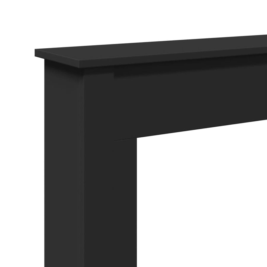 Haardombouw 75x20x87,5 cm bewerkt hout zwart