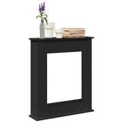 Haardombouw 75x20x87,5 cm bewerkt hout zwart