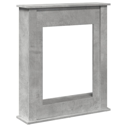 Haardombouw 75x20x87,5 cm bewerkt hout betongrijs