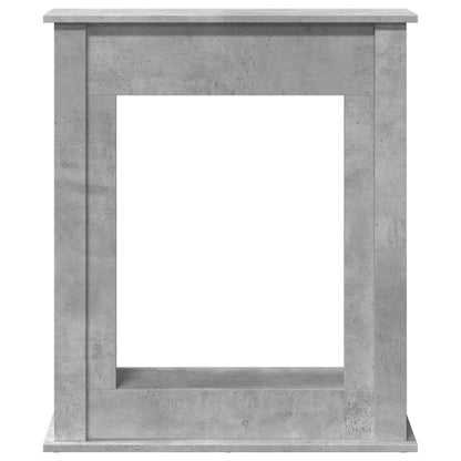 Haardombouw 75x20x87,5 cm bewerkt hout betongrijs