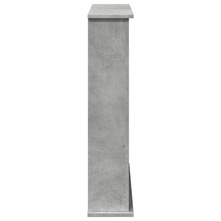 Haardombouw 75x20x87,5 cm bewerkt hout betongrijs