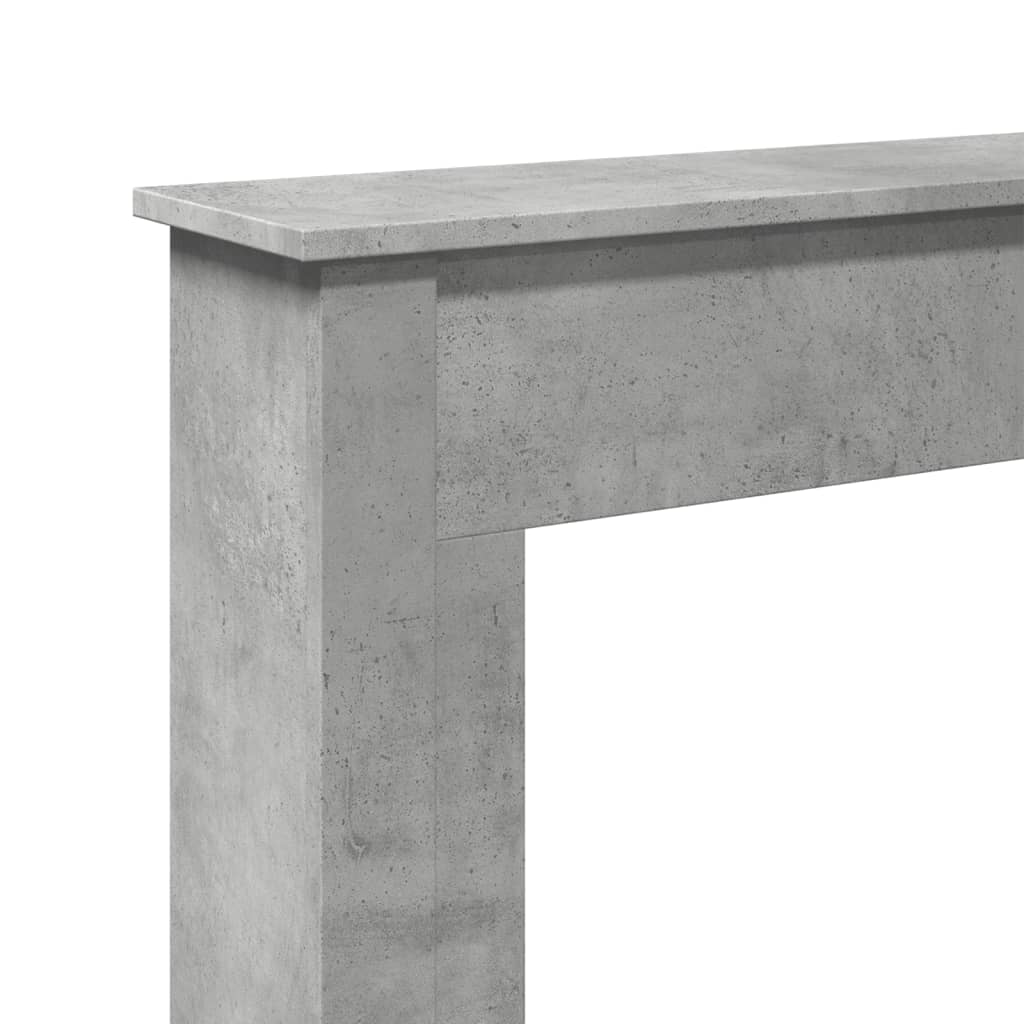 Haardombouw 75x20x87,5 cm bewerkt hout betongrijs