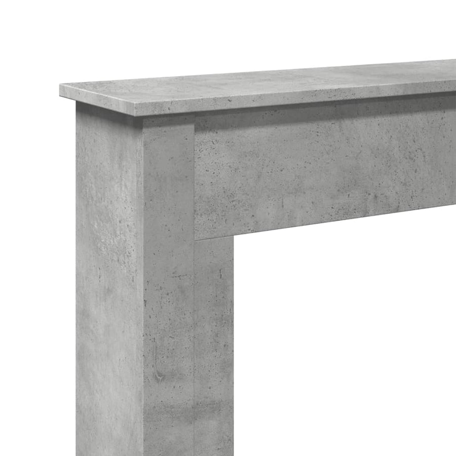 Haardombouw 75x20x87,5 cm bewerkt hout betongrijs