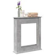 Haardombouw 75x20x87,5 cm bewerkt hout betongrijs
