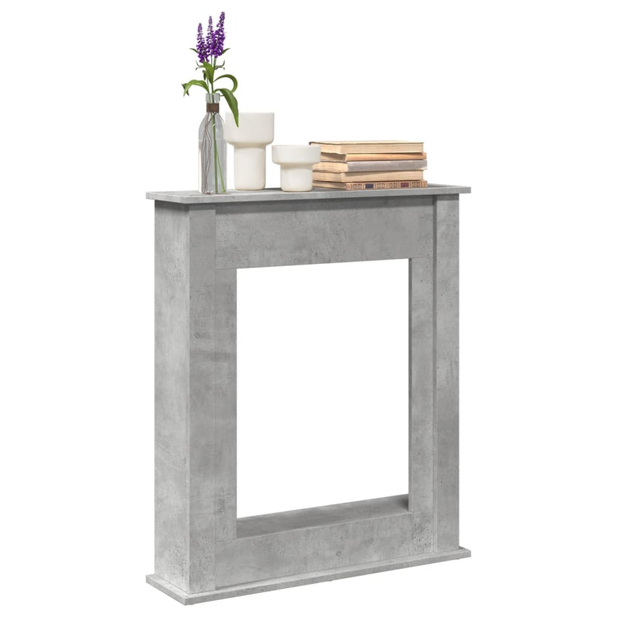 Haardombouw 75x20x87,5 cm bewerkt hout betongrijs