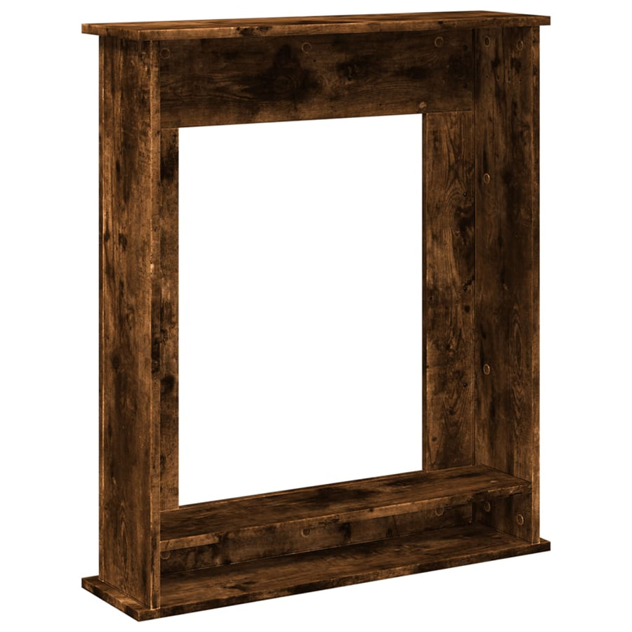 Haardombouw 75x20x87,5 cm bewerkt hout gerookt eikenkleurig