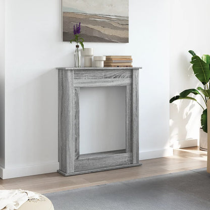 Haardombouw 75x20x87,5 cm bewerkt hout grijs sonoma eikenkleur