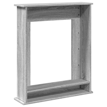 Haardombouw 75x20x87,5 cm bewerkt hout grijs sonoma eikenkleur