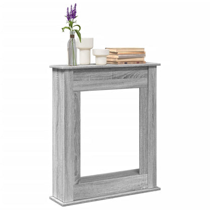 Haardombouw 75x20x87,5 cm bewerkt hout grijs sonoma eikenkleur