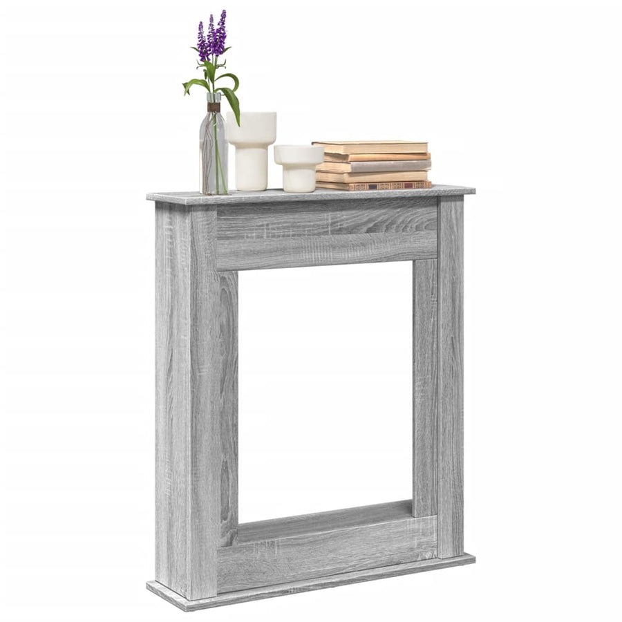 Haardombouw 75x20x87,5 cm bewerkt hout grijs sonoma eikenkleur