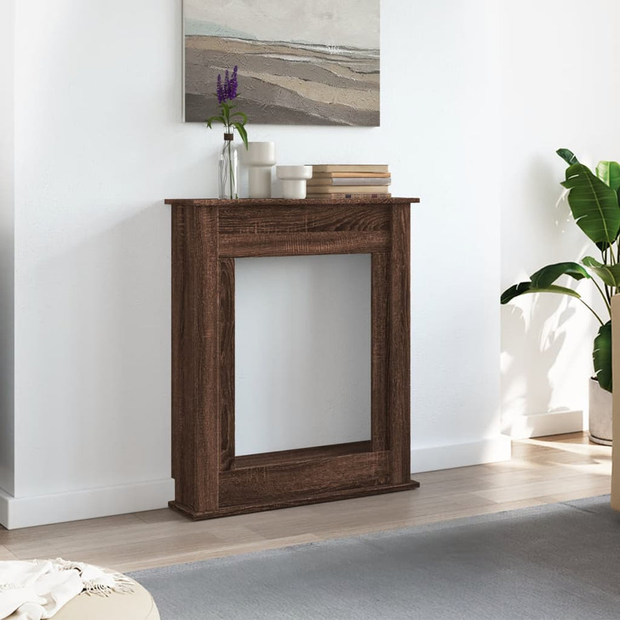Haardombouw 75x20x87,5 cm bewerkt hout bruin eikenkleurig