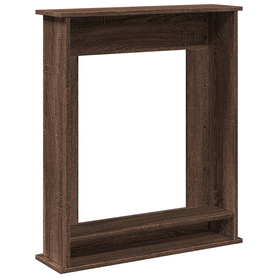 Haardombouw 75x20x87,5 cm bewerkt hout bruin eikenkleurig