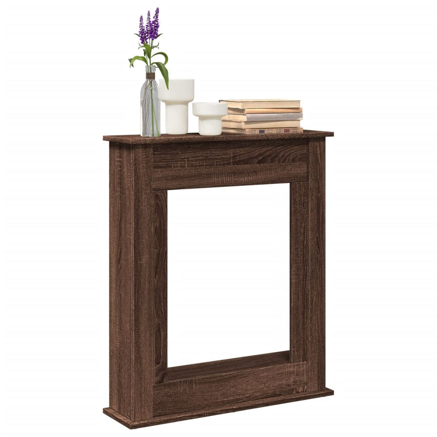 Haardombouw 75x20x87,5 cm bewerkt hout bruin eikenkleurig