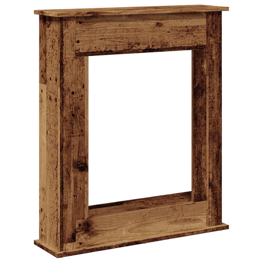 Haardombouw 75x20x87,5 cm bewerkt hout oud houtkleurig