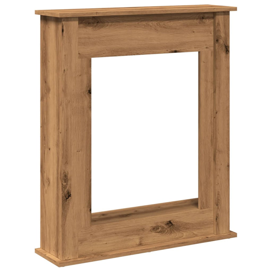 Haardombouw 75x20x87,5 cm bewerkt hout artisanaal eikenkleurig