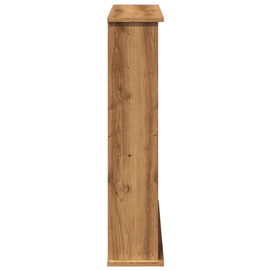 Haardombouw 75x20x87,5 cm bewerkt hout artisanaal eikenkleurig
