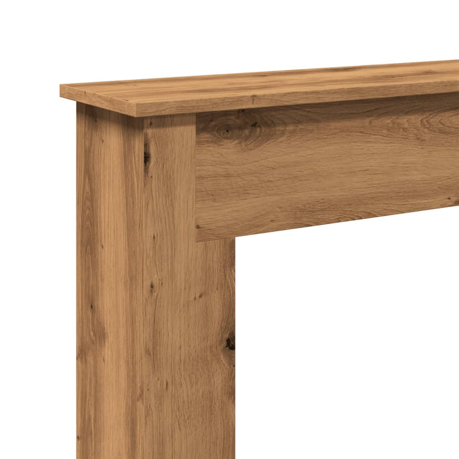 Haardombouw 75x20x87,5 cm bewerkt hout artisanaal eikenkleurig
