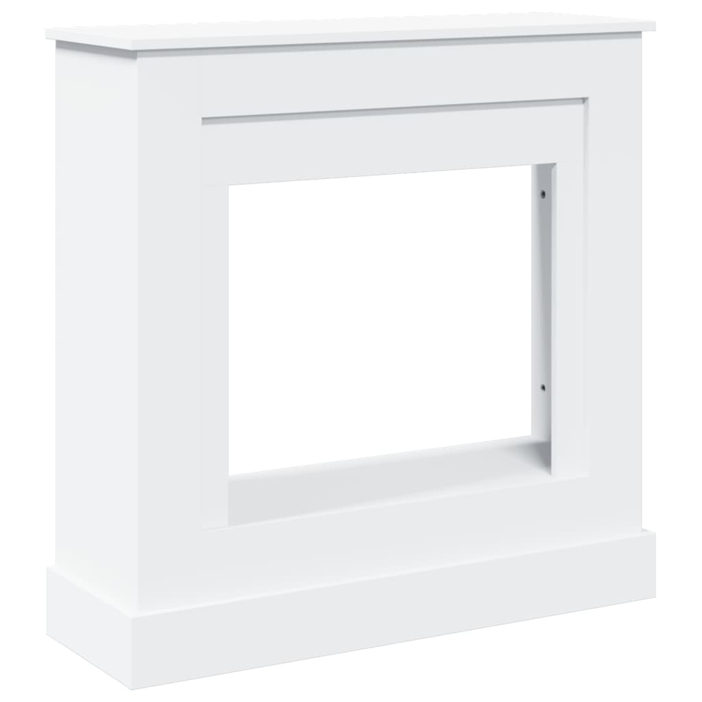 Haardombouw 90x30x90 cm bewerkt hout wit