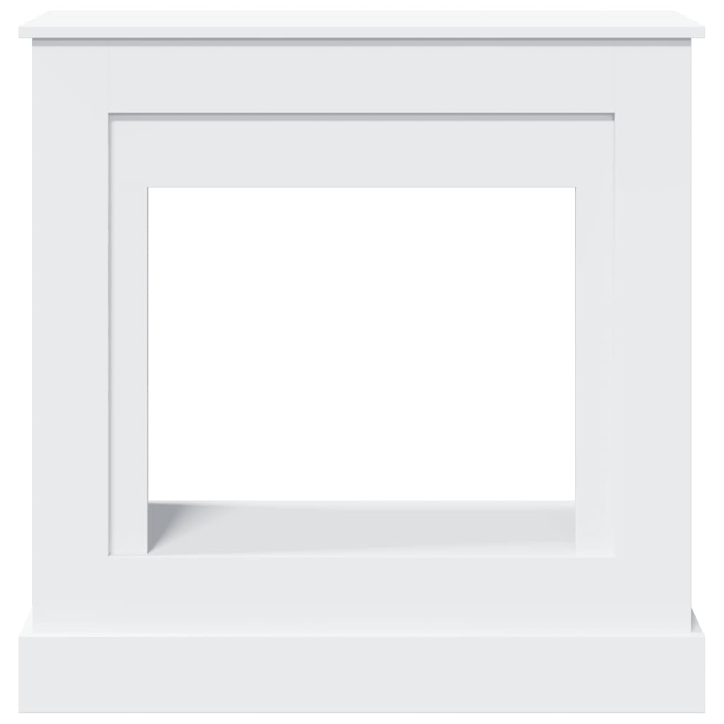 Haardombouw 90x30x90 cm bewerkt hout wit