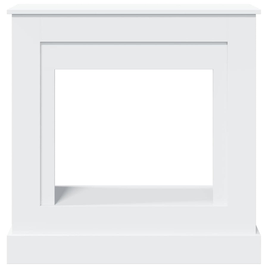 Haardombouw 90x30x90 cm bewerkt hout wit