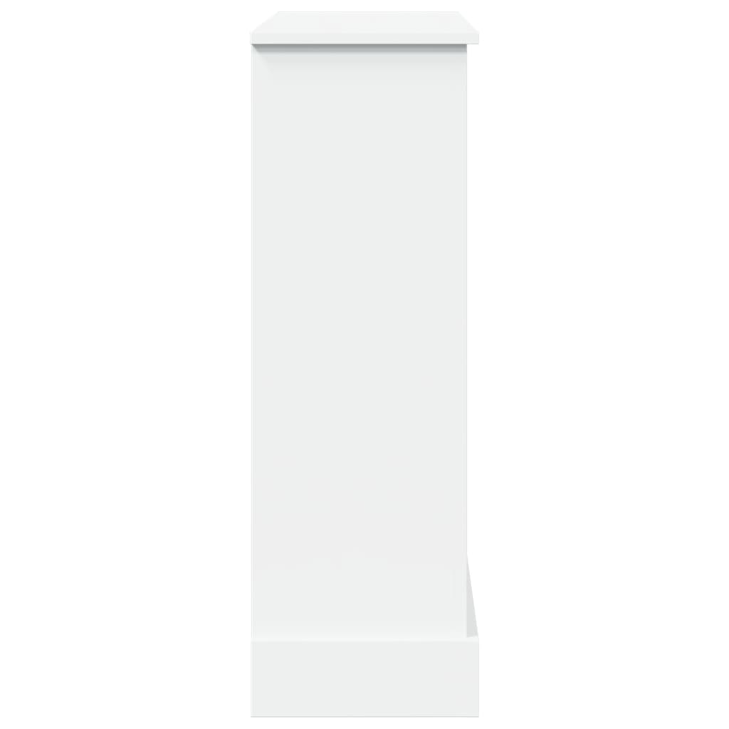 Haardombouw 90x30x90 cm bewerkt hout wit