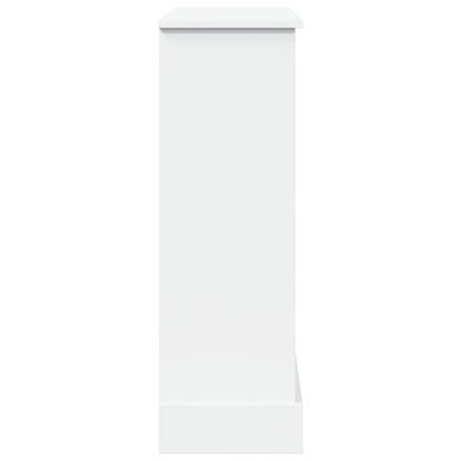 Haardombouw 90x30x90 cm bewerkt hout wit