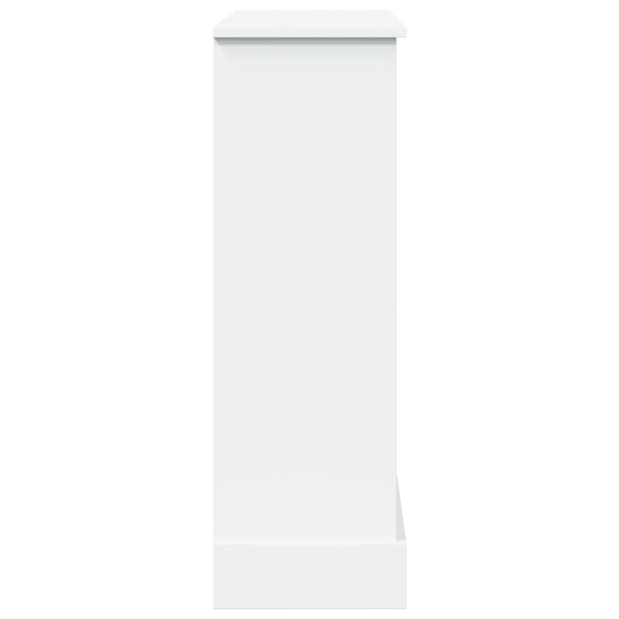 Haardombouw 90x30x90 cm bewerkt hout wit
