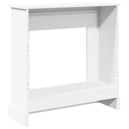 Haardombouw 90x30x90 cm bewerkt hout wit