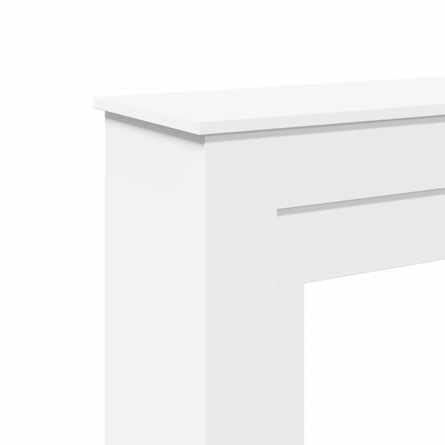 Haardombouw 90x30x90 cm bewerkt hout wit