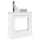 Fireplace surround 90x30x90 cm treated wood white