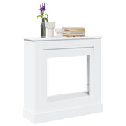 Haardombouw 90x30x90 cm bewerkt hout wit