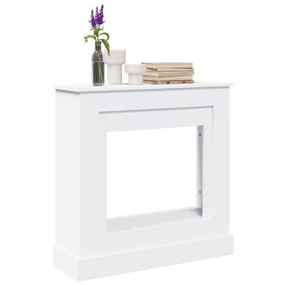 Haardombouw 90x30x90 cm bewerkt hout wit