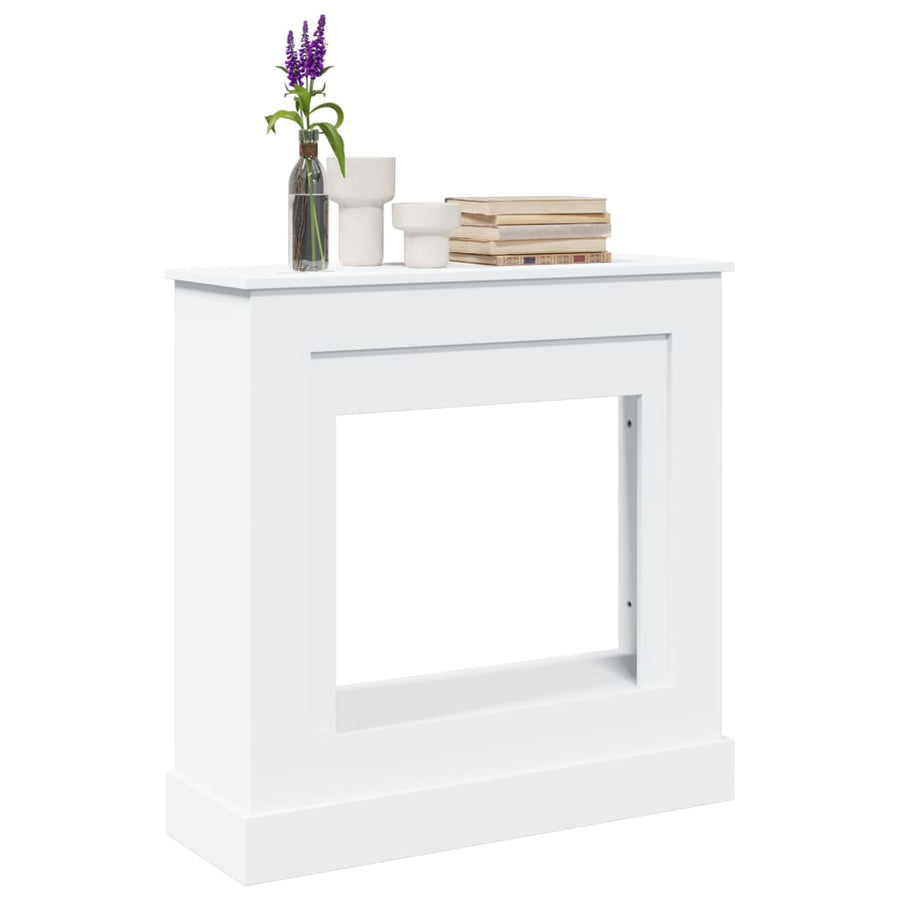 Haardombouw 90x30x90 cm bewerkt hout wit