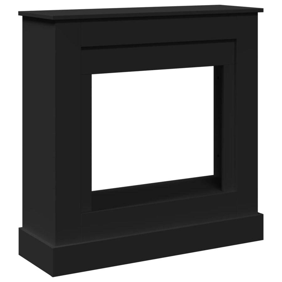 Haardombouw 90x30x90 cm bewerkt hout zwart