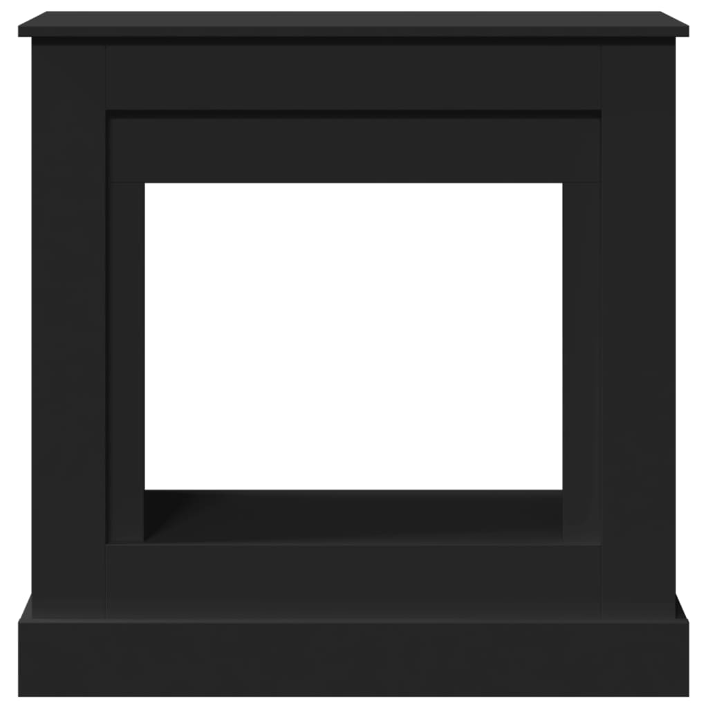 Haardombouw 90x30x90 cm bewerkt hout zwart