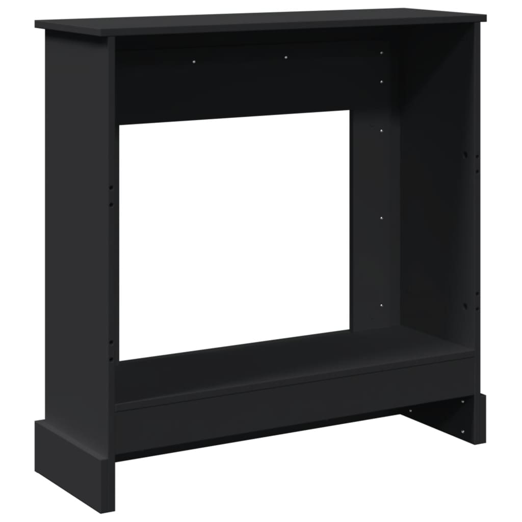 Haardombouw 90x30x90 cm bewerkt hout zwart