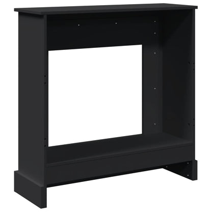 Haardombouw 90x30x90 cm bewerkt hout zwart