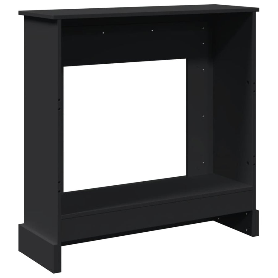 Haardombouw 90x30x90 cm bewerkt hout zwart