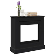 Haardombouw 90x30x90 cm bewerkt hout zwart