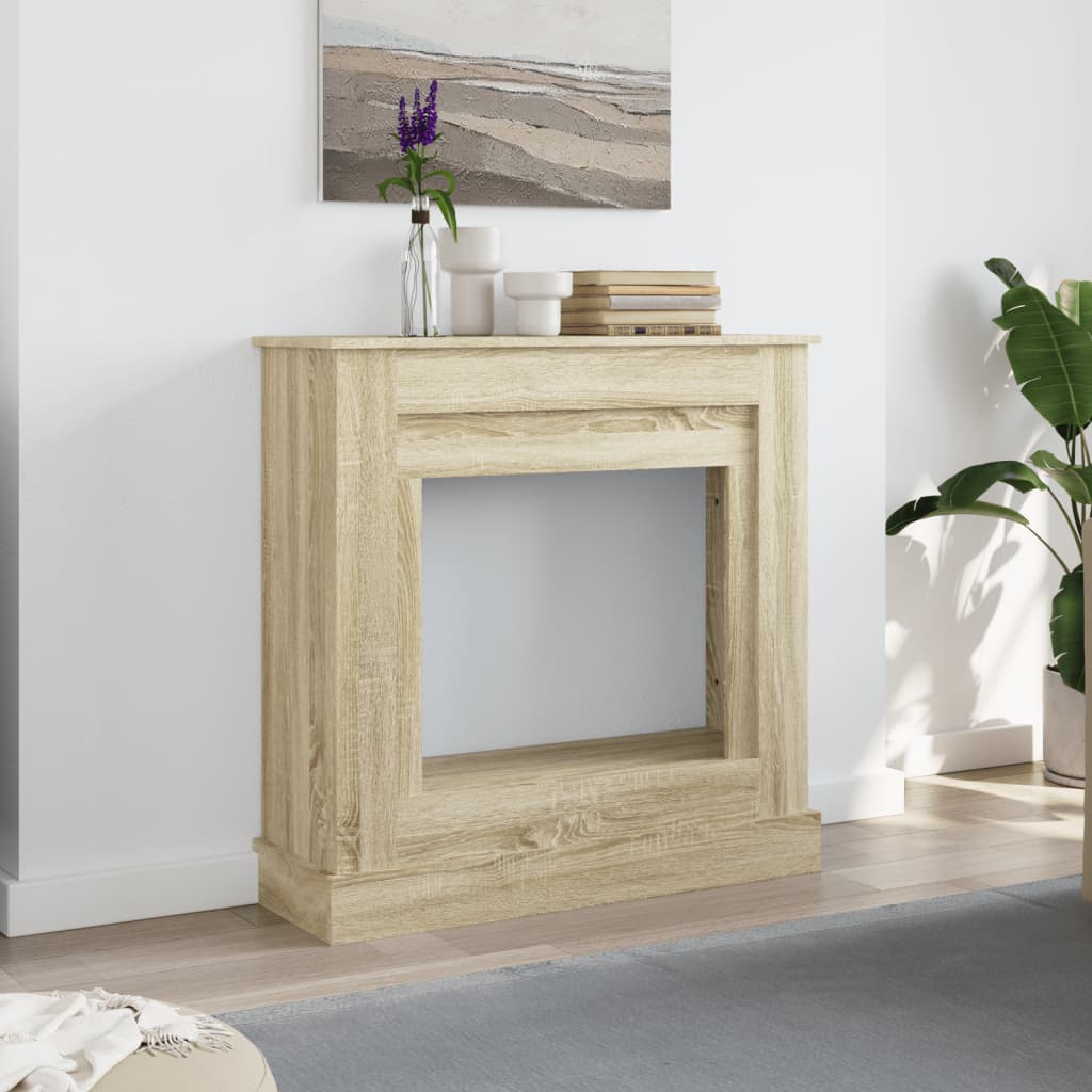 Haardombouw 90x30x90 cm bewerkt hout sonoma eikenkleurig