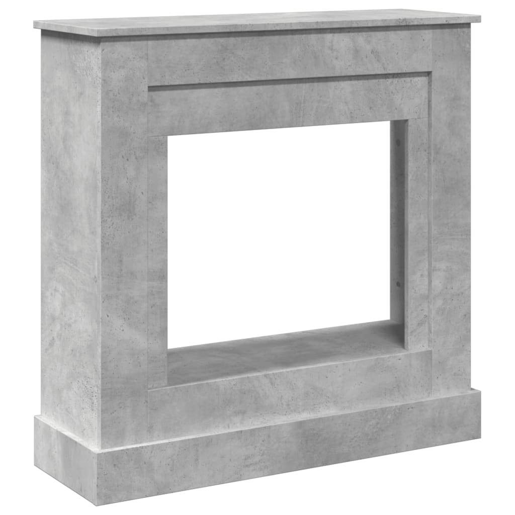 Haardombouw 90x30x90 cm bewerkt hout betongrijs