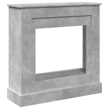 Haardombouw 90x30x90 cm bewerkt hout betongrijs