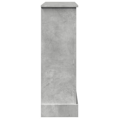 Haardombouw 90x30x90 cm bewerkt hout betongrijs